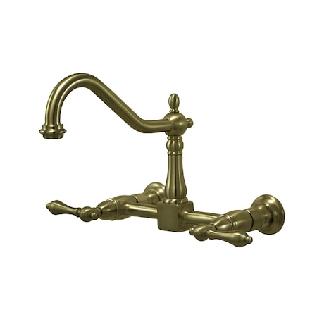 KS1243AL 2-Handle 8-Inch Wall Mount Kitchen Faucet